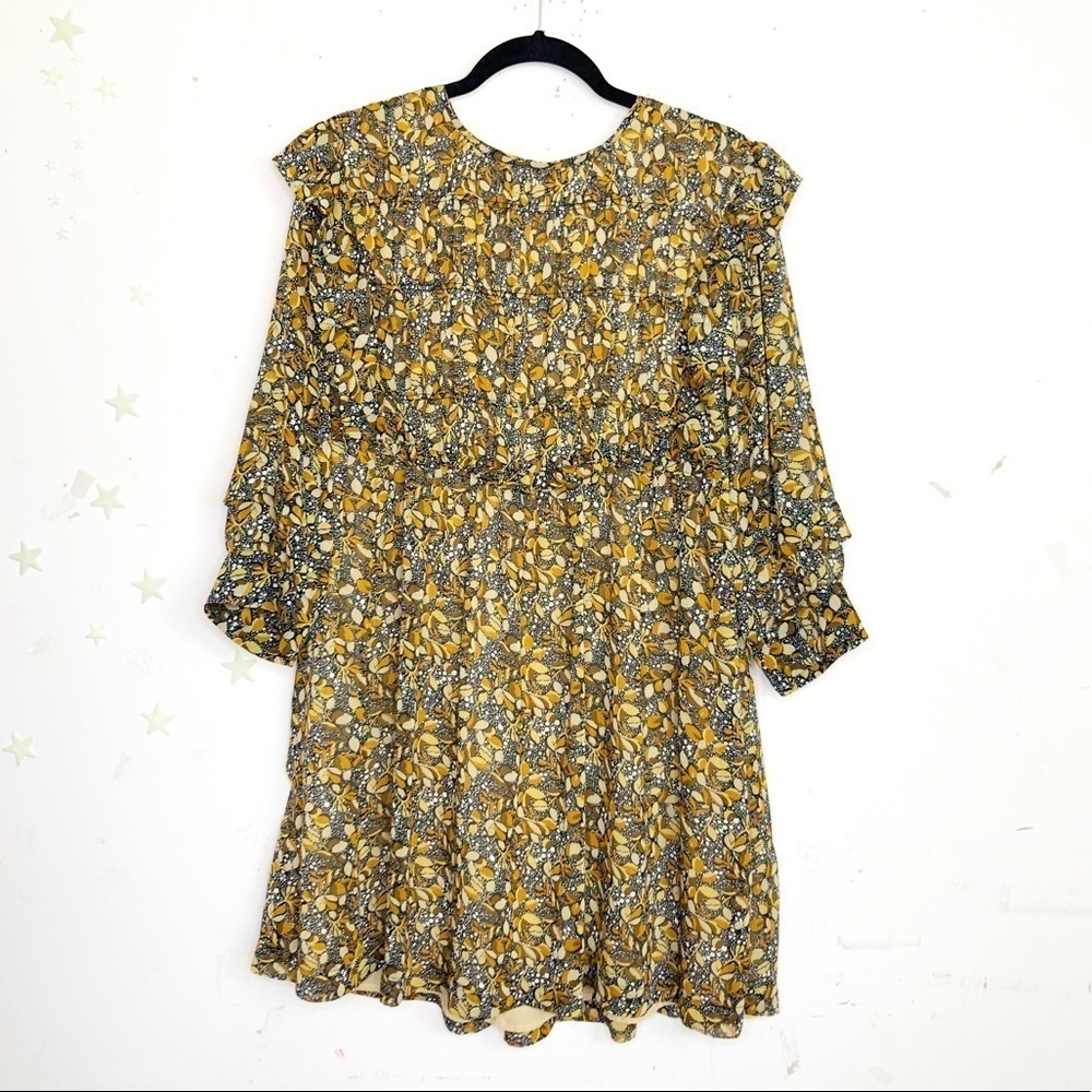 BA & Sha Floral ruffled mini Sandra dress - Picture 4 of 10